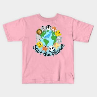 Save the planet! Save the animals! Kids T-Shirt